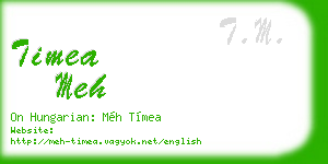 timea meh business card